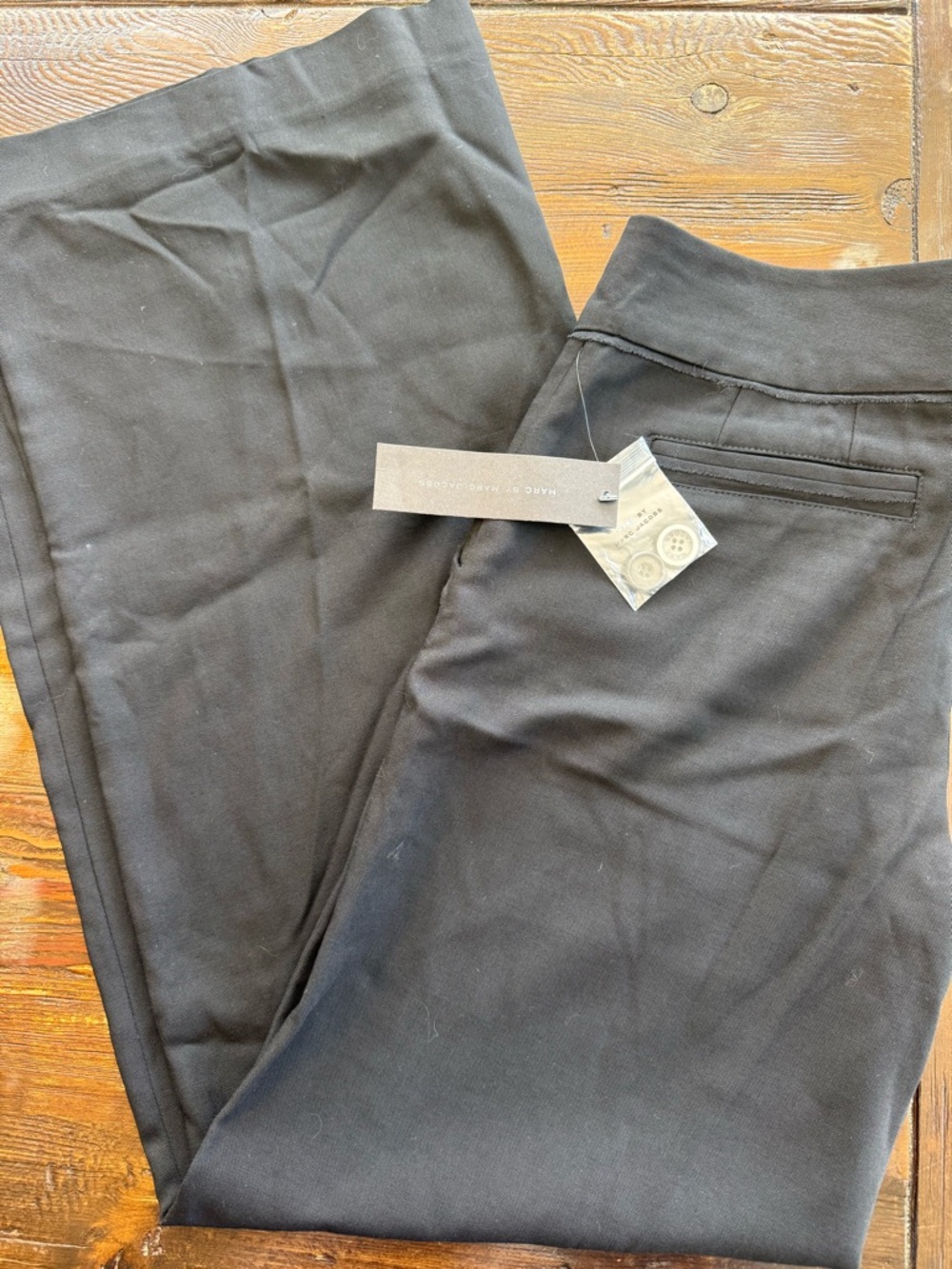 Marc By Marc Jacobs Wideleg Black Trousers